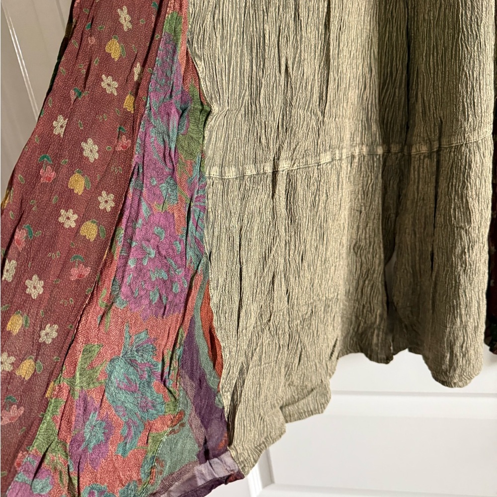 Young Threads Boho Patchwork Wide-Leg Pants Festi… - image 13